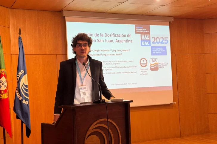 El joven ingeniero sanjuanino que presentó en Europa un desarrollo pionero sobre hormigón creado en la UNSJ