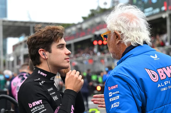 Briatore reveló el gesto de Colapinto con Gasly tras desobedecer la orden de Alpine