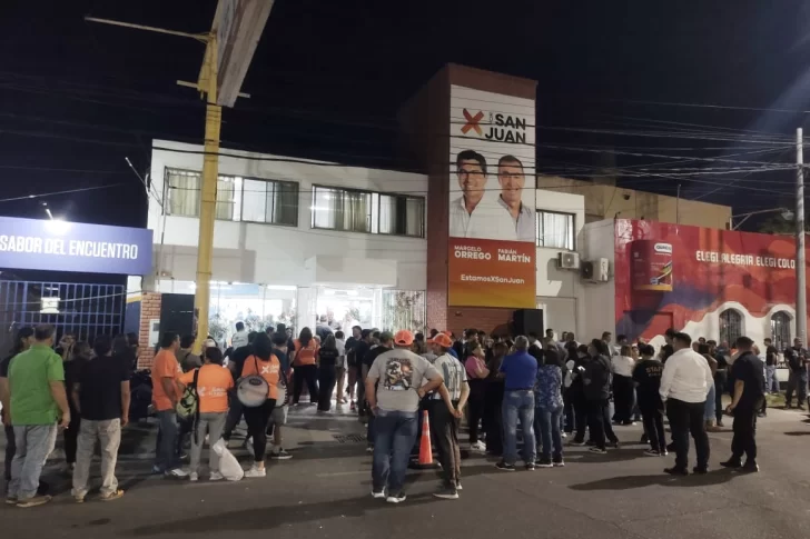 El ánimo en Por San Juan fue de mayor a menor a la espera de resultados