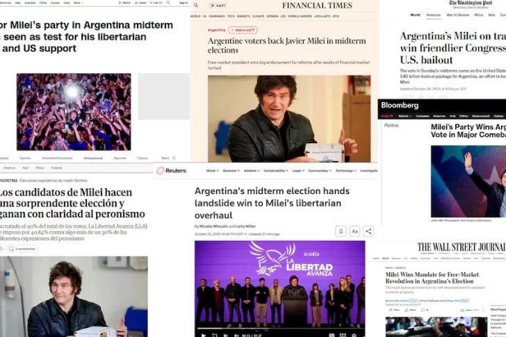 Cómo reflejaron los principales medios del mundo el triunfo de LLA en las elecciones legislativa