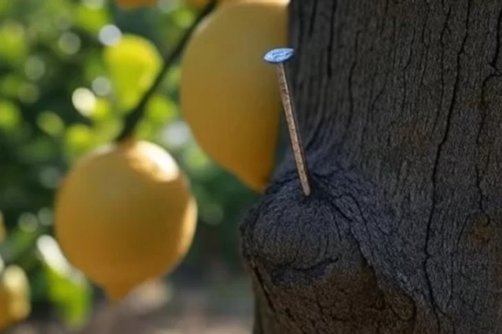 Un clavo en un limonero: para qué sirve y cuál es el efecto que produce en el árbol