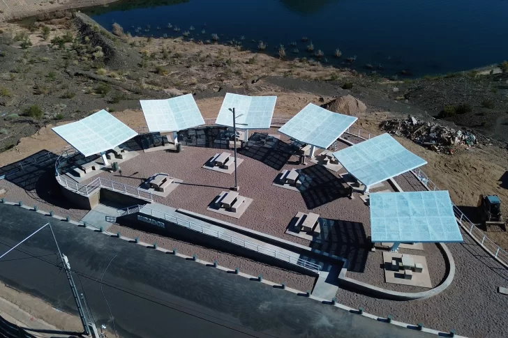 Mirá cómo avanzan los cinco nuevos miradores en el Dique Punta Negra