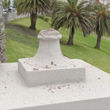 Restauraron la Escalera Imperial de Mar del Plata y ya la vandalizaron: “Cabezas de termo”