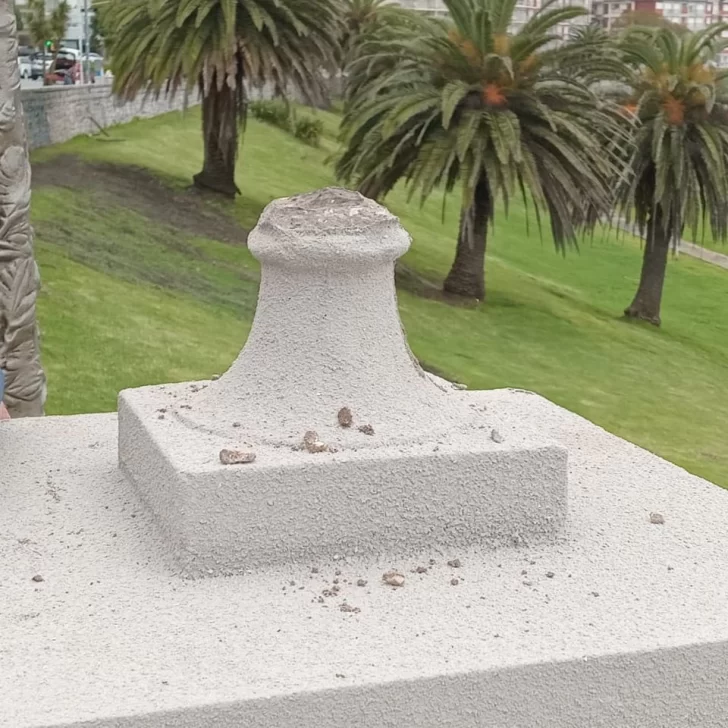 Restauraron la Escalera Imperial de Mar del Plata y ya la vandalizaron: “Cabezas de termo”