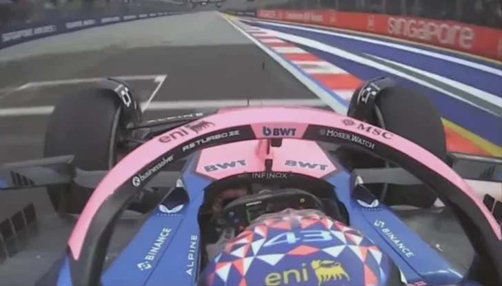 Colapinto terminó 19° en la primera práctica del Gran Premio de Singapur