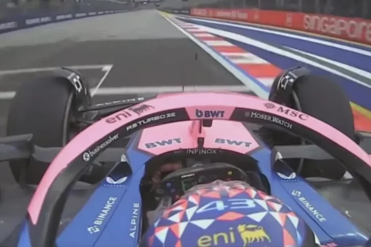 Colapinto terminó 19° en la primera práctica del Gran Premio de Singapur