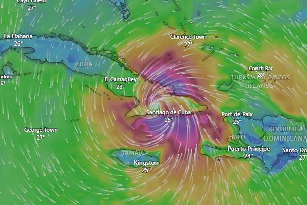 El huracán Melissa tocó tierra en Cuba y golpea el este de la isla con potentes ráfagas de vientos El huracán Melissa tocó tierra en Cuba y golpea el este de la isla con potentes ráfagas de vientos