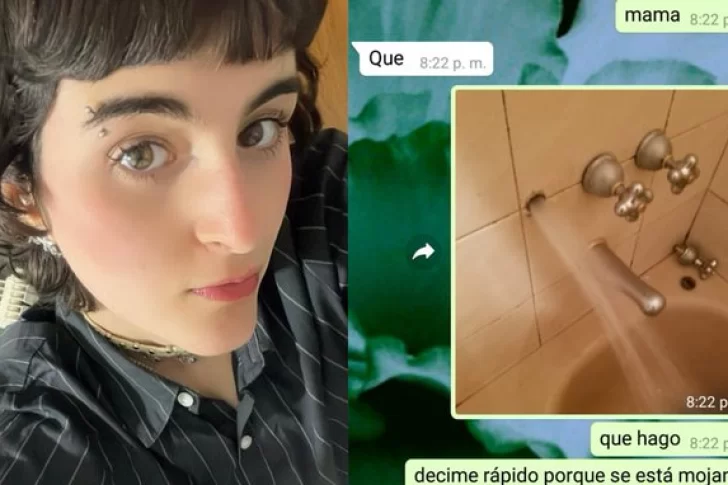 Pidió ayuda a su mamá tras un accidente doméstico y la respuesta se volvió viral