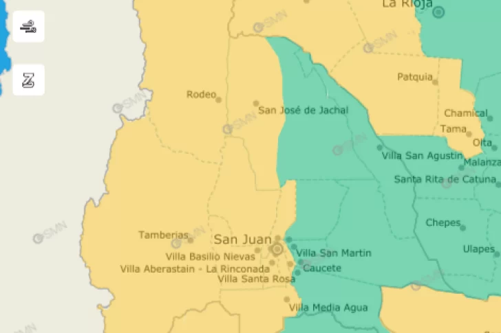 Qué dice el SMN sobre los fuertes vientos de este sábado en San Juan: el pronóstico para cada departamento