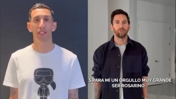 Los saludos de Lionel Messi y Ángel Di María dedicados a Rosario por los 300 años