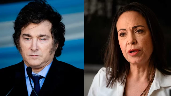Javier Milei felicitó a María Corina Machado por el Nobel de la Paz y reconoció su lucha contra la “narcodictadura”