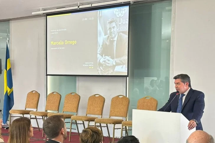 Orrego disertó en un importante encuentro minero organizado por Suecia: “En San Juan no queremos una minería a cualquier costo”