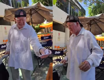 Se sentó a tomar un café, estaba grabando y justo se acercó el “Payito”: reacciones dispares en las redes Se sentó a tomar un café, estaba grabando y justo se acercó el “Payito”: reacciones dispares en las redes