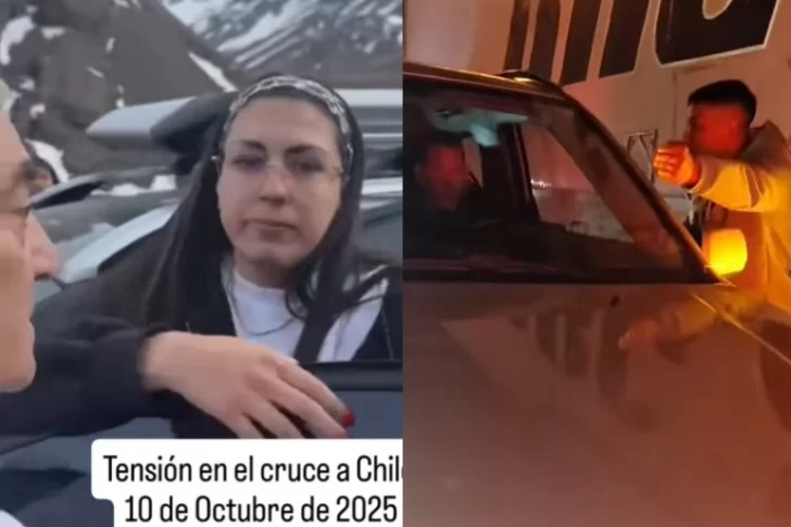 VIDEOS: tensión y peleas en el cruce a Chile por los “colados”