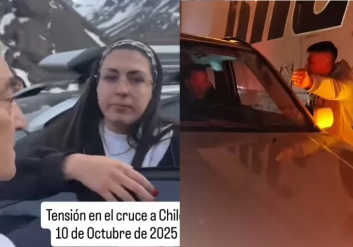 VIDEOS: tensión y peleas en el cruce a Chile por los “colados” VIDEOS: tensión y peleas en el cruce a Chile por los “colados”