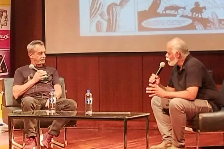 El gran ilustrador argentino Eduardo Risso pasó por San Juan y dejó su magia