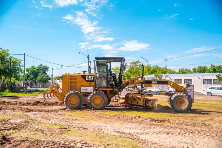 Vecinos de Rivadavia están más cerca de contar con un nuevo playón deportivo y hasta un SUM