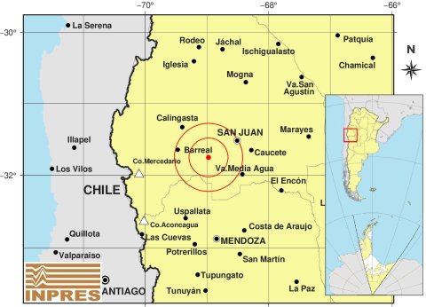 Un temblor de 3,9° sacudió el suelo sanjuanino durante la mañana del domingo Un temblor de 3,9° sacudió el suelo sanjuanino durante la mañana del domingo