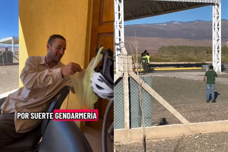 Recorren el país en bici y les pasó algo insólito en San Juan por droga: el video