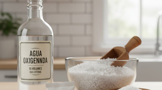 La poderosa combinación de agua oxigenada y sal que sirve para mucho más de lo que imaginás La poderosa combinación de agua oxigenada y sal que sirve para mucho más de lo que imaginás