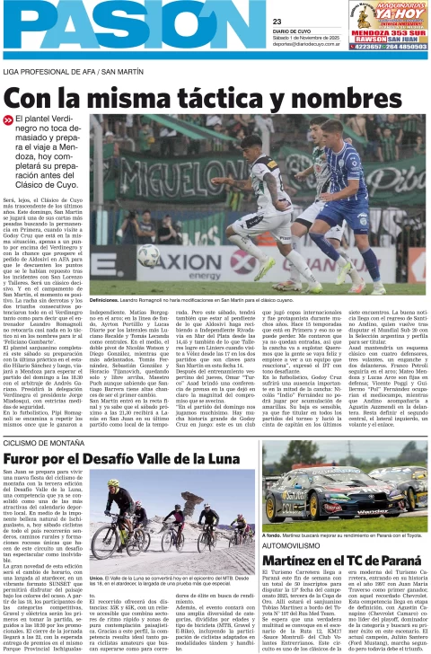 Tapa Pasion 1 de Noviembre 2025