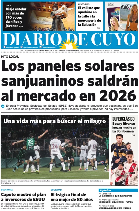 Tapa Edición 09 de Noviembre del 2025
