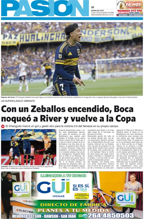 Tapa Pasión 10 de Noviembre del 2025