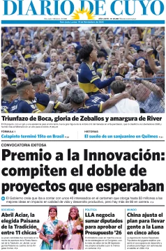 Tapa Edición 10 de Noviembre del 2025