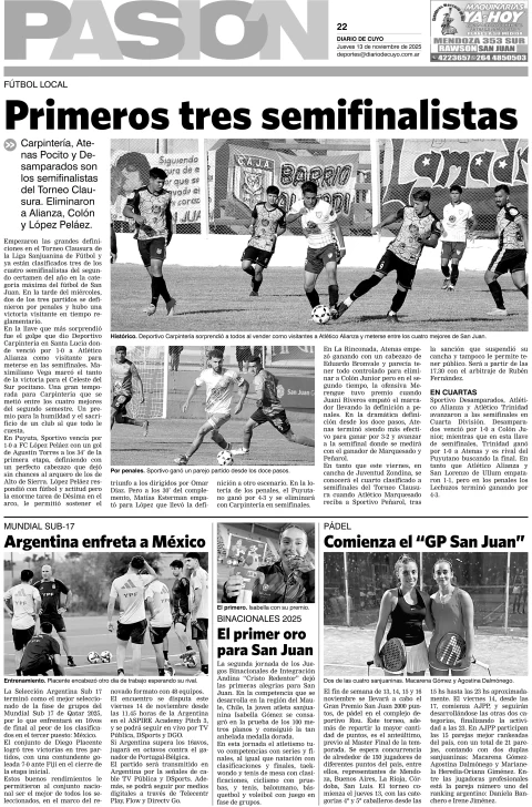 Tapa Pasión 13 de Noviembre del 2025