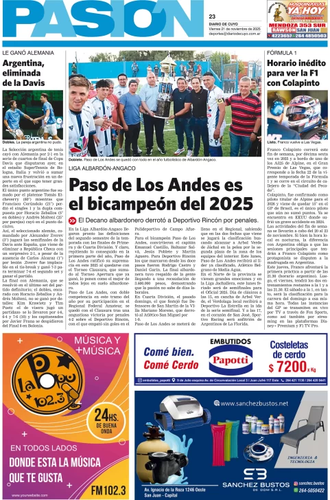 Tapa Pasion 21 Noviembre 2025