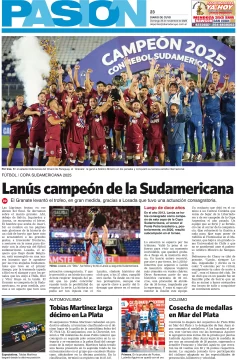 Tapa Pasión 23 de Noviembre del 2025