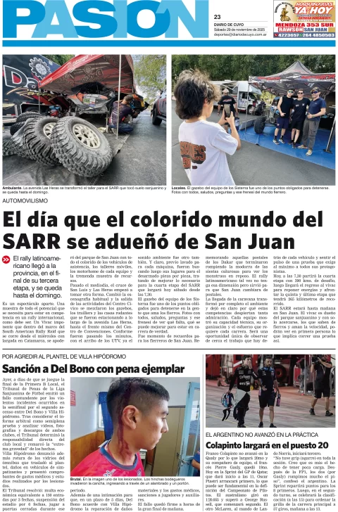 Tapa Pasión 29 de Noviembre del 2025