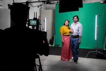 FNS 2025: en 8 fotos, el detrás de escena del rodaje para las pantallas del show en el Velódromo