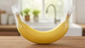Para qué sirve el truco casero de cubrir los extremos de las bananas con papel film