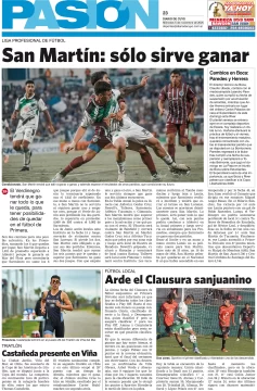 Tapa Pasion 5 de Noviembre 2025