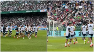 Furor por la Scaloneta en España: más de 20.000 personas asistieron al entrenamiento Furor por la Scaloneta en España: más de 20.000 personas asistieron al entrenamiento