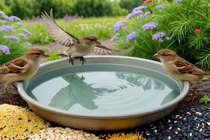 El truco natural para llenar tu patio de gorriones en noviembre