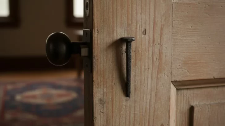 Pocos lo saben: para qué se pone un clavo detrás de la puerta Pocos lo saben: para qué se pone un clavo detrás de la puerta