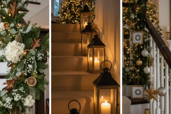 Escaleras con estilo: las 3 formas de decorarlas en Navidad para que se vean más elegantes
