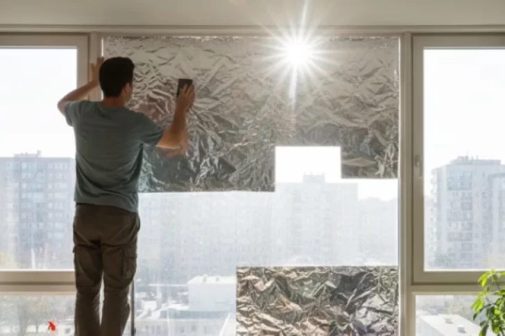 Papel aluminio en las ventanas: la técnica casera que pocos conocen para enfrentar el calor