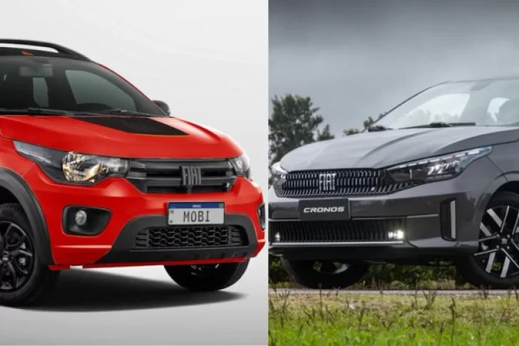Cuánto cuestan el Fiat Mobi y el Fiat Cronos en noviembre de 2025 y cuál es la diferencia entre ambos
