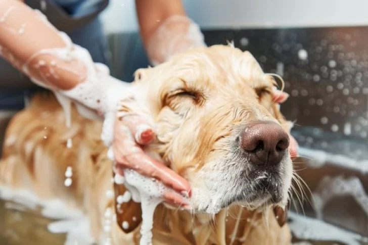 El método para bañar a los perros que se impone desde Estados Unidos y es furor