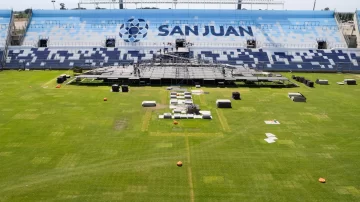 Así quedó la cancha del Estadio del Bicentenario tras 3 días de recitales Así quedó la cancha del Estadio del Bicentenario tras 3 días de recitales