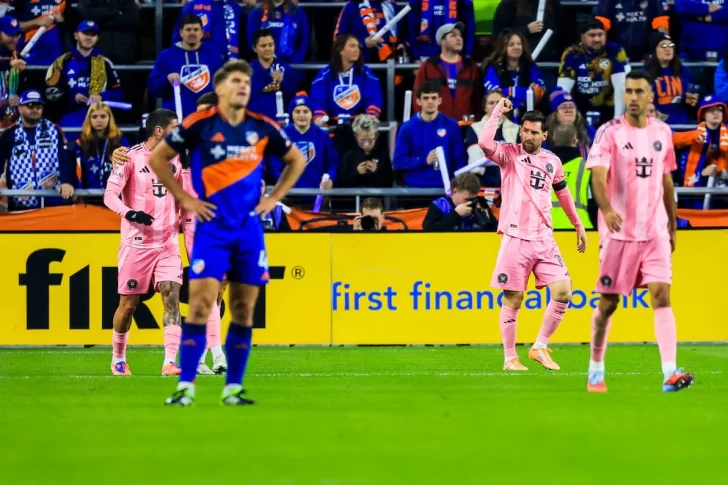 Con un Messi brillante, que anotó un gol y dio tres asistencias, Inter Miami goleó a Cincinnati