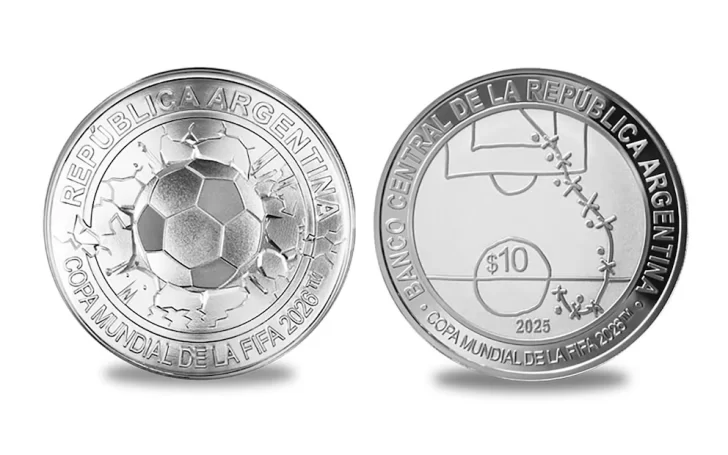 Vendieron todas las monedas en homenaje al gol de Maradona a Inglaterra que lanzó el Banco Central Vendieron todas las monedas en homenaje al gol de Maradona a Inglaterra que lanzó el Banco Central