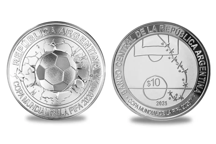 Vendieron todas las monedas en homenaje al gol de Maradona a Inglaterra que lanzó el Banco Central