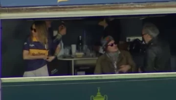 Johnny Depp en La Bombonera junto a Vero Lozano y Corcho Rodríguez