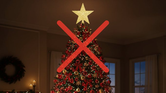 Adiós a la estrella en la punta del árbol: el adorno moderno que se impone esta Navidad Adiós a la estrella en la punta del árbol: el adorno moderno que se impone esta Navidad