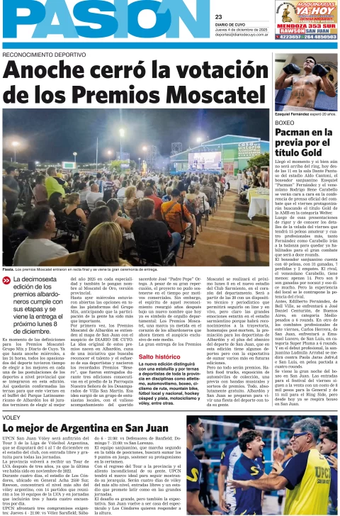 Tapa Pasión 04 de Diciembre de 2025