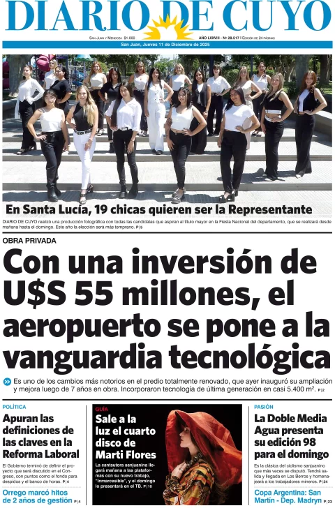 Tapa Edicion del 11 de Diciembre 2025